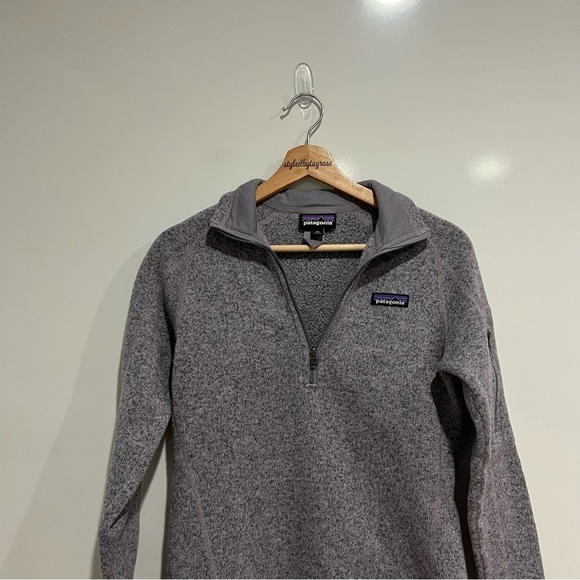 Patagonia Better Sweater 1/4 Zip Fleece Pullover in Tundra Purple Lavender - Picture 7 of 10